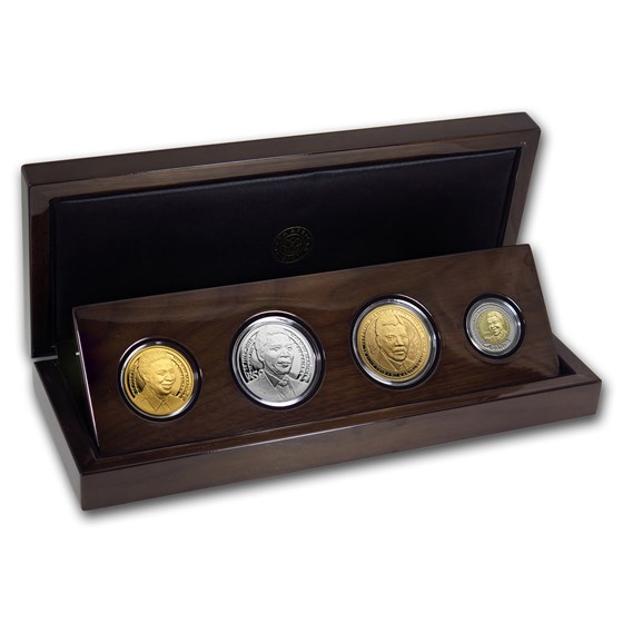 2018 South Africa 4-Coin Mandela Centenary Set 2018 South Africa 4-Coin Mandela Centenary Set